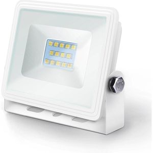 LED Schijnwerper - 10W vervangt 90W - 6400K - Witte behuizing