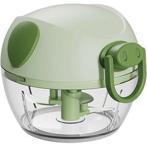 Handmatige Multifunctionele Keukenhakker voor Groenten en Fruit, 170 ml, met Driepuntige RVS Messen