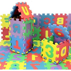 Speelmat Puzzel Mat Baby Kruipen Mat - Nummers Alfabet Speelkleed - Kleurrijke Interlock Puzzel Speelmatten