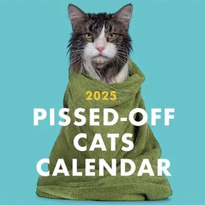 Pissige Kattenkalender 2025 - Muurkalender 12 - Maanden Planner Voor Grapcadeau - Brutaal Cadeau Voor Kattenliefde