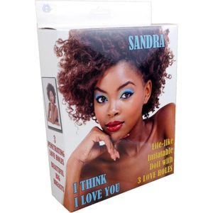 Bossoftoys - Sandra - heerlijke zwarte vrouw - mega Blow up doll - opblaaspop - triple holes - 59-0009
