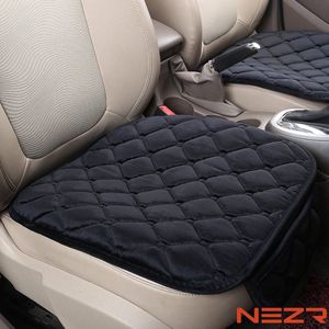 Nezr® Autostoelhoes Universeel Voorkant 1 stuk - Auto Accessoires - Autohoes - Autostoel beschermer - Zwart - Pluche