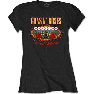 Guns N' Roses - Welcome To The Jungle Dames T-shirt - M - Zwart