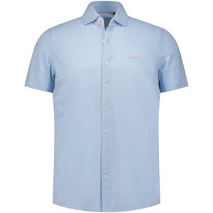NZA Shirt Short Sleeve Patrick Pastel Blue - Maat M - Heren - Overhemden Casual
