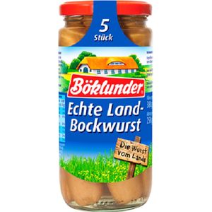 Böklunder Echte Landbockwurst 5 stuks - 12 x 380 g bakje