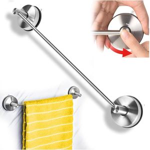 Rail Badkamer Handdoekhouder 428 CM Roestvrij Staal - Vacuüm Zuighanddoek Theedoek Rack - Enkele Douche Handdoek Bar - Wandmontage Keukenhanger - Niet boren - Geborsteld
