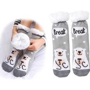 Teddy ijsbeer – sokken – sokken dames maat 36 42– sokken dames - Moederdag - Cadeau