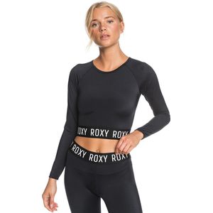 Roxy Fitness  Cropped Rash Vest Dames  - Maat  XL