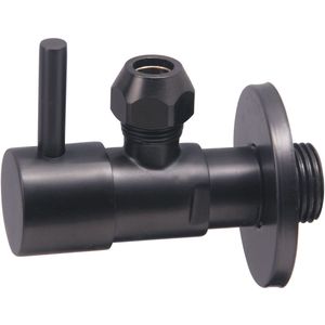 Hoekstopkraan Gun Metal Grijs - 1/2″ x 3/8″ of knel 10 mm