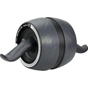 AB Carver Pro oefenwiel met kniebeschermers voor thuissportschool - zwart fitnessapparatuur ab wheel