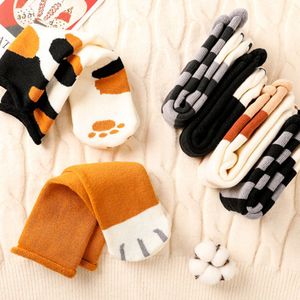 Fluffy Sokken Katten - Happy Socks Dames 36 40 – Sokken Dames - Huissokken – Grappige sokken – 6 Pack Katten Sokken – Animalsocks