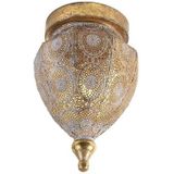 QAZQA mowgli - Oosterse Plafondlamp - 1 lichts - Ø 190 mm - Goud/messing - Woonkamer Slaapkamer