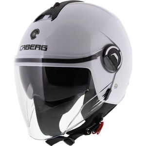 Caberg jethelm Jet Riviera V4 glans wit XL - Motorhelm cq luxe scooterhelm snorfietshelm