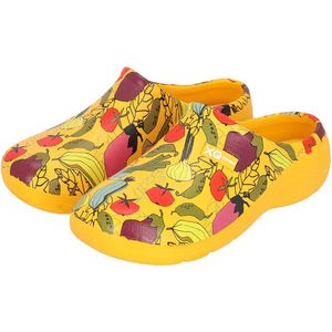 Gardenwear - Dames tuinklompen - Groente - Geel - Maat 38