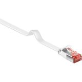 U/FTP CAT6 Gigabit platte netwerkkabel / wit - 1,5 meter