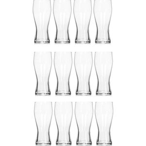 12x Bierglazen/drinkglazen - 400 ml - 12-delig - bierglas