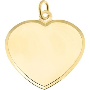 Juwelier Zwartevalk - 14 karaat gouden hart hanger 14.101.170