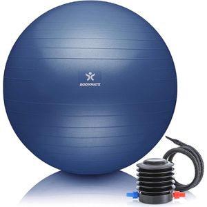 Gymnastiekbal, zitbal, trainingsbal met gratis e-book incl. luchtpomp, bal voor fitness, yoga, gymnastiek, core training, voor sterke rug als bureaustoel