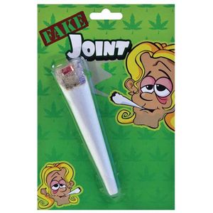 2 stuks nep Marihuana joint 15 cm Hippie / Sixties / Flower Power verkleed accessoires