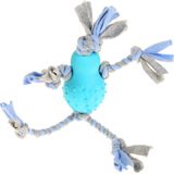 Little rascals flostouw pop met fleece blauw 35x10x7 cm