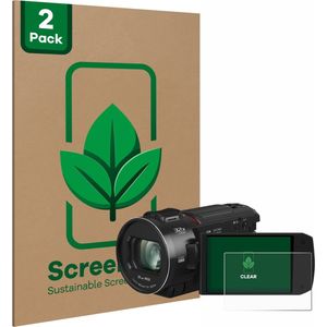ScreenLeaf - Screenprotector voor Panasonic HC-VX3 - Duurzame schermbescherming Folie Beschermfolie transparant (2 Stuks)