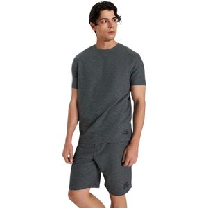 Trendyol Blauwe Pyjamaset Met Regular Fit Wafelshort En Tmnss23Pt00032