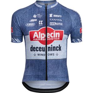 Kalas Alpecin-deceuninck 2024 Korte Mouw Wielertrui Blauw 13 Years