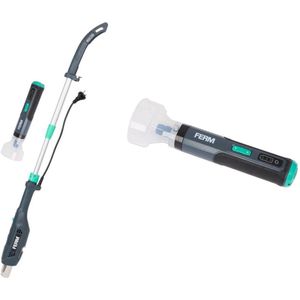 Onkruidverwijdering Set – Draadloze Onkruidborstel + Krachtige Onkruidbrander 2000 Watt | Snoerloos, Telescopisch, Milieuvriendelijk-Snel Onkruid, Mos en Vuil Verwijderen Tussen Tegels–Ideaal voor Oprit en Terras-onkruidverbrander-onkruid bestrijder