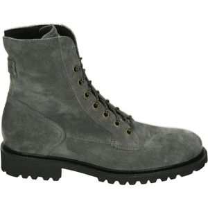 Durea 9769 E - Hoge sneakersVeterlaarzenDames veterschoenenDames sneakersHalf-hoge schoenen - Kleur: Grijs - Maat: 40