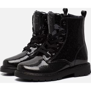 Kipling Ella Veterboots zwart Pu - Maat 31