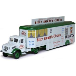 ATLAS Bedford OX TRUCK BOOKING TRAILER BILLY SMART'S CIRCUS schaalmodel 1:76