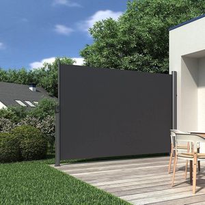 200 x 300 cm (H x L), zijzonwering voor balkon en terras, privacyscherm, zonwering, zijrolgordijn, rookgrijs GSA200G