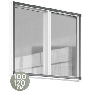 O'DADDY® Raamhor - 100x120 cm - Aanpasbaar Vliegengaas - Glasvezel - Horrengaas - Insectenhor - Veelzijdig en Gemakkelijk te Monteren - Zwart