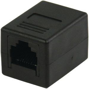 CAT6 Netwerk Adapter RJ45 (8/8) Female - RJ45 (8/8) Female Zwart
