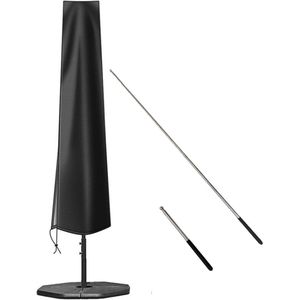Parasolhoes - Parasolhoes Staande Parasol - Waterdichte Parasolhoes - Voor Zweefparasol en Staande Parasol - Zwart