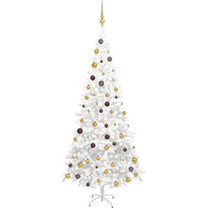 vidaXL-Kunstkerstboom-met-verlichting-en-kerstballen-L-240-cm-wit