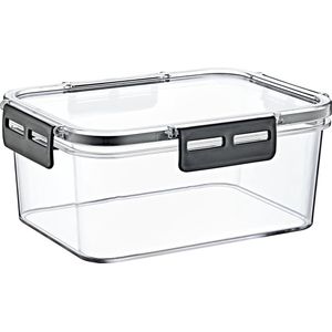 AVOID® Rechthoekige Vershoudbak 1,7L - BPA-vrije Voedselcontainer met Siliconen Ring - 20,5x15x8,8 cm