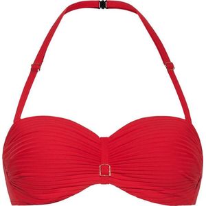 CYELL Dames Bandeau Bikinitop Voorgevormd met Beugel Rood -  Maat 36C