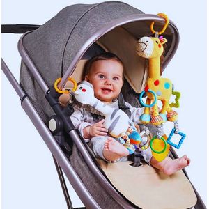 2-Pack Hangend Speelgoed Voor Kinderwagen En Autostoel – Pluche Dier Windgong Activiteit Speelgoed Voor Pasgeborenen (0-12 Maanden) – Perfect Verjaardagscadeau Voor Jongens En Meisjes