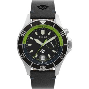 Timex Sierra TW2W21900 Horloge - Leer - Zwart - Ø 41 mm