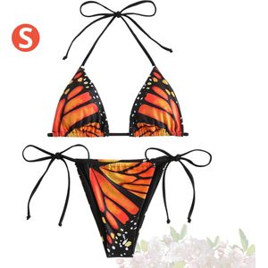 Nivard Bikini Dames - Meisjes Bikini - Badpak - Push Up - Vrouwen Badkleding - Zwemmen - Sexy Set - Top & Broekje - Veelkleurig - Maat S