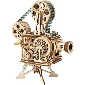 Bouwpakket Volwassenen - Vintage Filmprojector - 183 Onderdelen - Luxe Modelbouw - Montage Speelgoed - DIY Puzzel - Charlie Chaplin