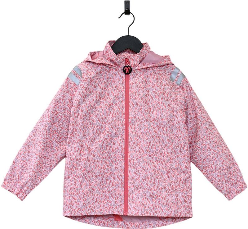 Ducksday - Regenjas Kinderen - Waterdicht - Ademend - Reflecterend - Regenkleding Meisjes - Roze Lila - Maat 152