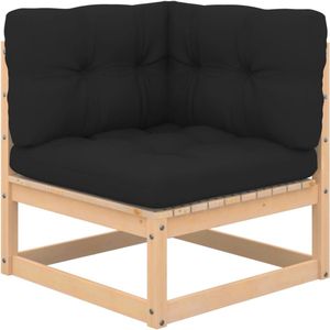 vidaXL Loungeset 7-delig - Grenenhout - Antraciet Tuinlounge - Lounge Set - Houten Loungestoel - Buitendecoratie - Terrasdecoratie