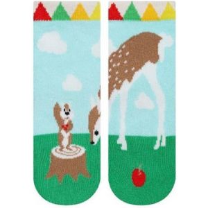Verjaardag cadeau - Bambi Sokken - Meisjes Sokken - Leuke sokken - Vrolijke sokken - Luckyday Socks - Sokken met tekst - Aparte Sokken - Socks waar je Happy van wordt