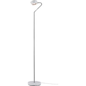 LED Staande Lamp - Dimbaar Licht - 1 Stuk - Wit Mat - Chroom