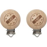 2 x houten speenkoordclip  30mm LIEF