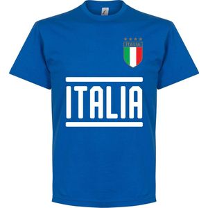 Italië Team T-Shirt - Blauw - XXXXL
