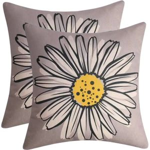 buitenkussen hoes 2stuks 45x45 art bloemen design8