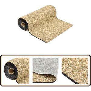 vidaXL Grindfolie - 250x60 cm - Natuurlijke Zandkleur Grindfolie - Vijverfolie - Tuinvijver - Waterplanten - Siergrind